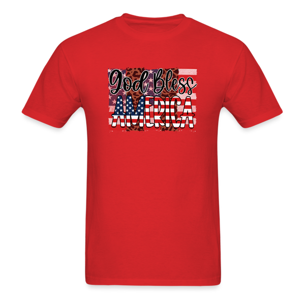 1602 1/4S God Bless America PREMIUM TSHIRT - red