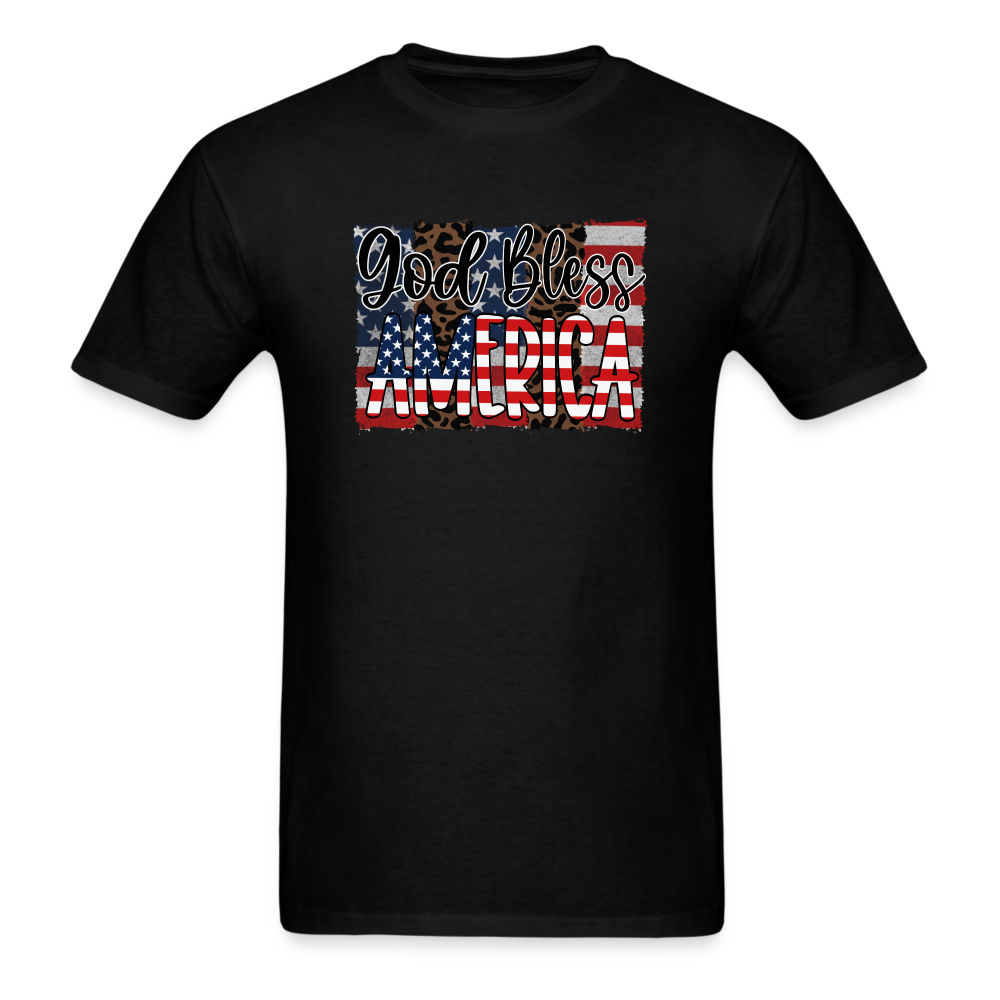 1602 1/4S God Bless America PREMIUM TSHIRT - black