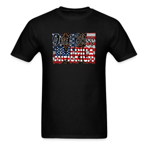 1602 1/4S God Bless America PREMIUM TSHIRT - black