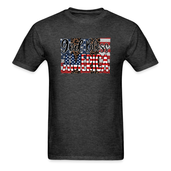 1602 1/4S God Bless America PREMIUM TSHIRT - heather black