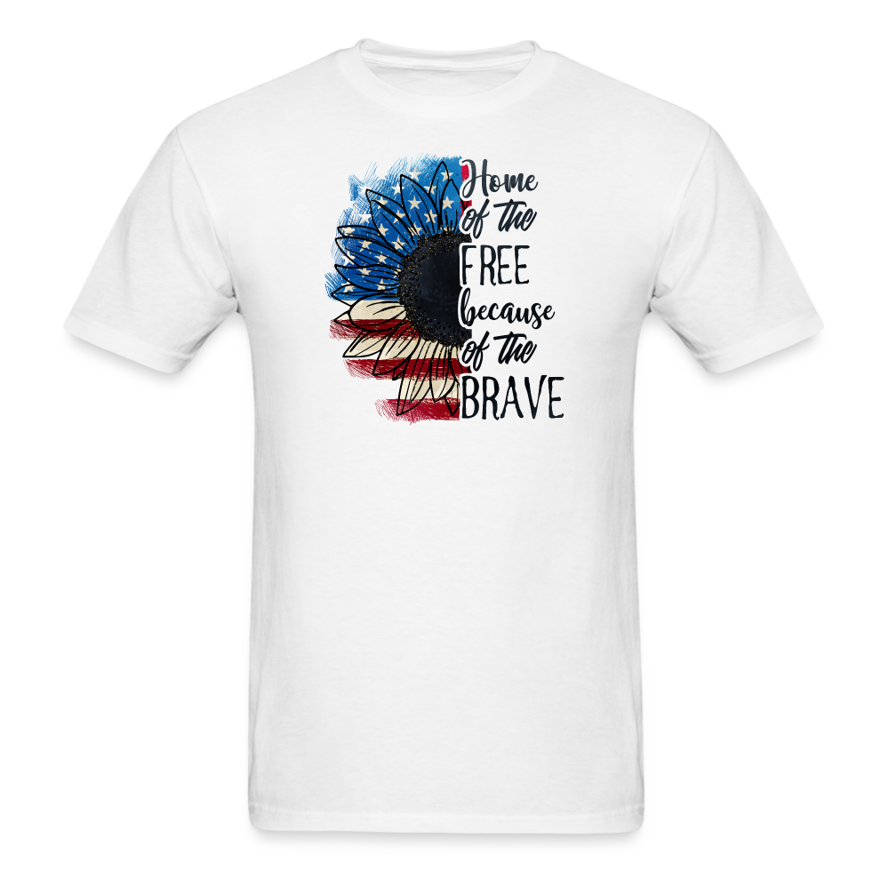 1601 1/4S 4th Of July Sunflower PREMIUM TSHIRT - white