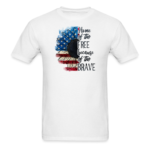 1601 1/4S 4th Of July Sunflower PREMIUM TSHIRT - white