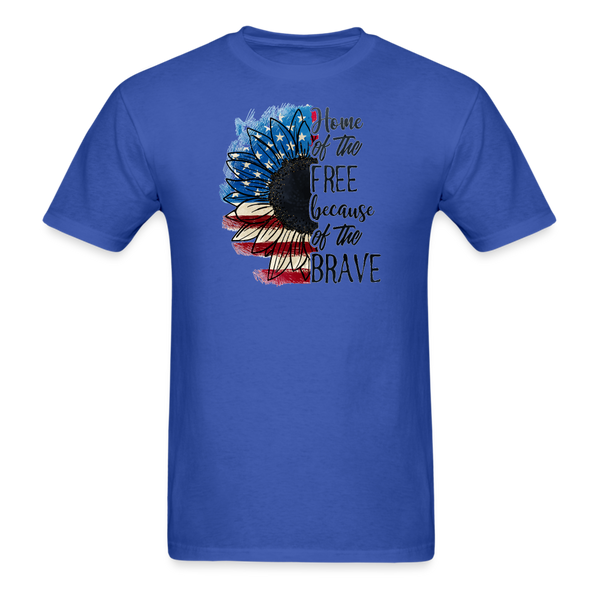 1601 1/4S 4th Of July Sunflower PREMIUM TSHIRT - royal blue