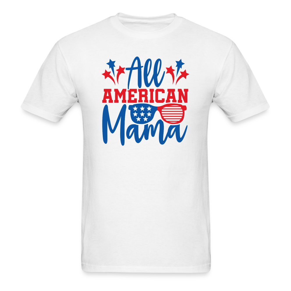 1614 1/4S All American Mama PREMIUM TSHIRT - white