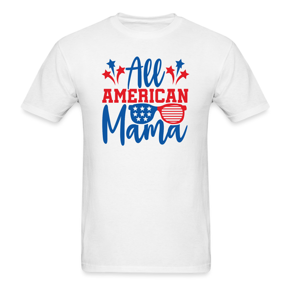 1614 1/4S All American Mama PREMIUM TSHIRT - white