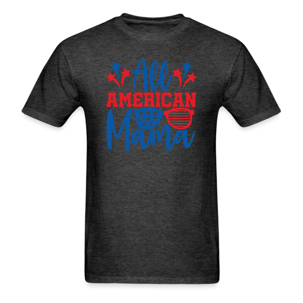 1614 1/4S All American Mama PREMIUM TSHIRT - heather black