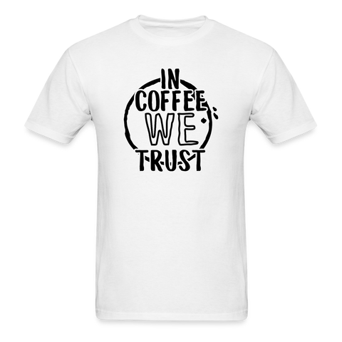 1009 1/4S In Coffee We Trust PREMIUM TSHIRT - white
