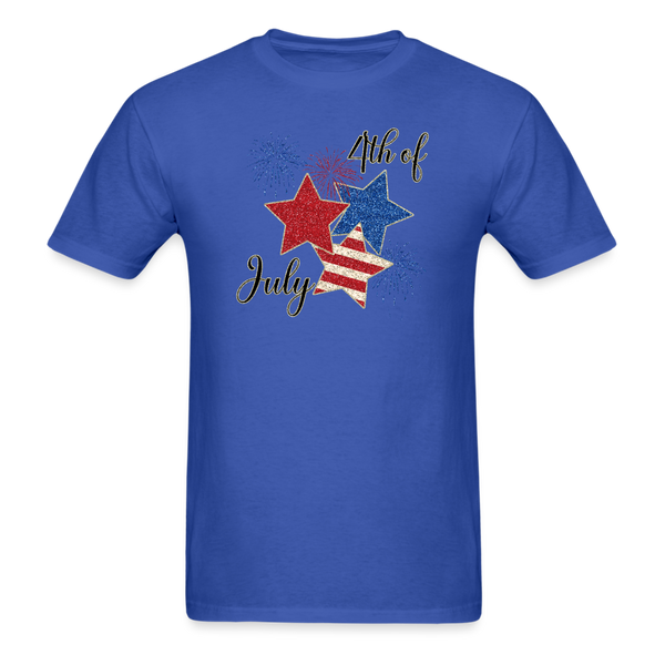 1636 1/4S 4th Of July Star Trio PREMIUM TSHIRT - royal blue