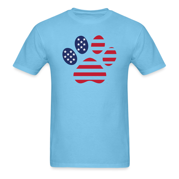 1641 1/4S Patriotic Paw PREMIUM TSHIRT - aquatic blue