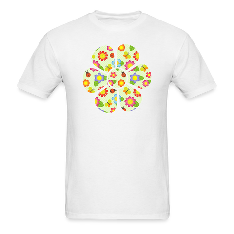 8360 1/4S DayBreak Flower PREMIUM TSHIRT - white