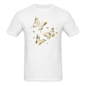 8370 1/4S Gotta Be The 100th Camo Butterfly Trio PREMIUM TSHIRT - white