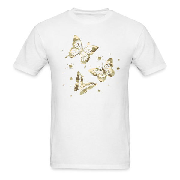 8370 1/4S Gotta Be The 100th Camo Butterfly Trio PREMIUM TSHIRT - white