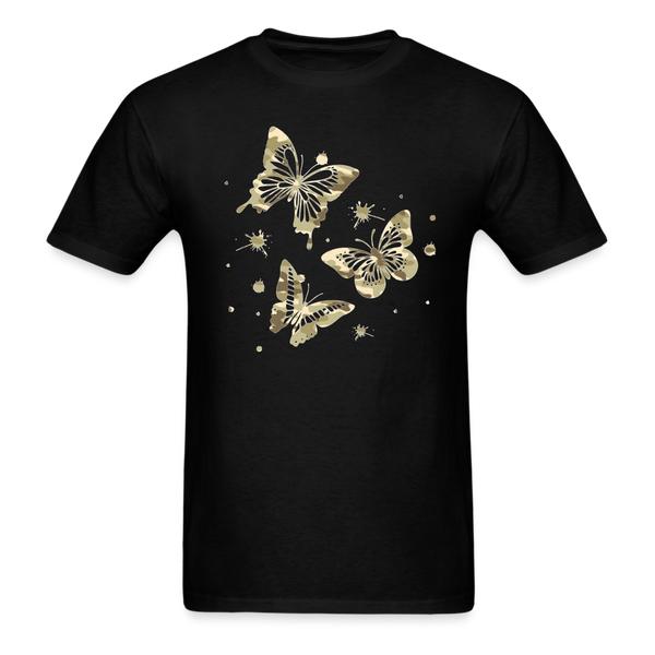 8370 1/4S Gotta Be The 100th Camo Butterfly Trio PREMIUM TSHIRT - black