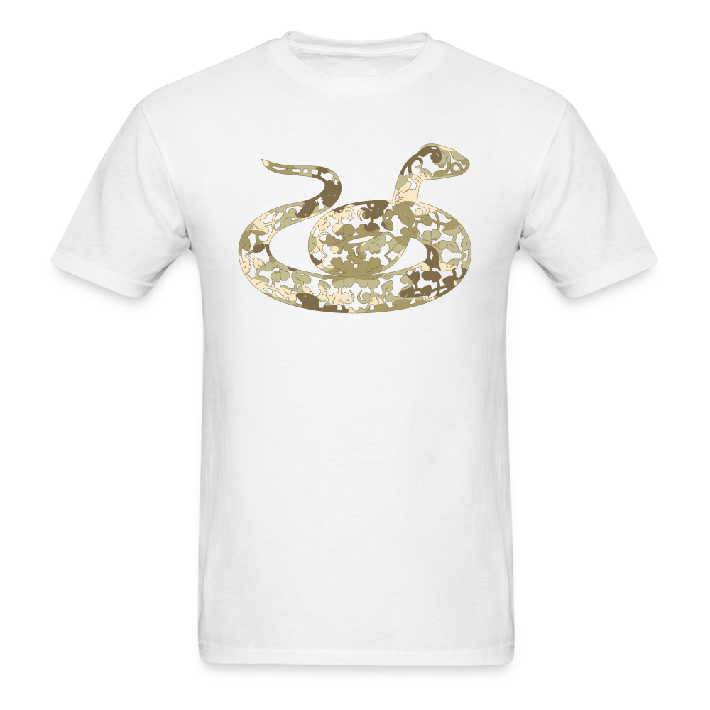 8370 1/4S Gotta Be The 100th Camo Floral Snake PREMIUM TSHIRT - white