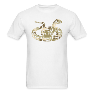 8370 1/4S Gotta Be The 100th Camo Floral Snake PREMIUM TSHIRT - white