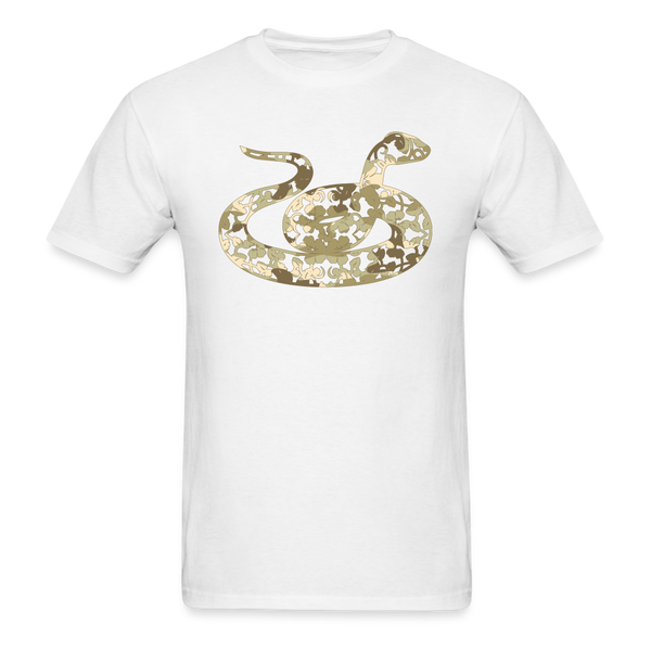 8370 1/4S Gotta Be The 100th Camo Floral Snake PREMIUM TSHIRT - white