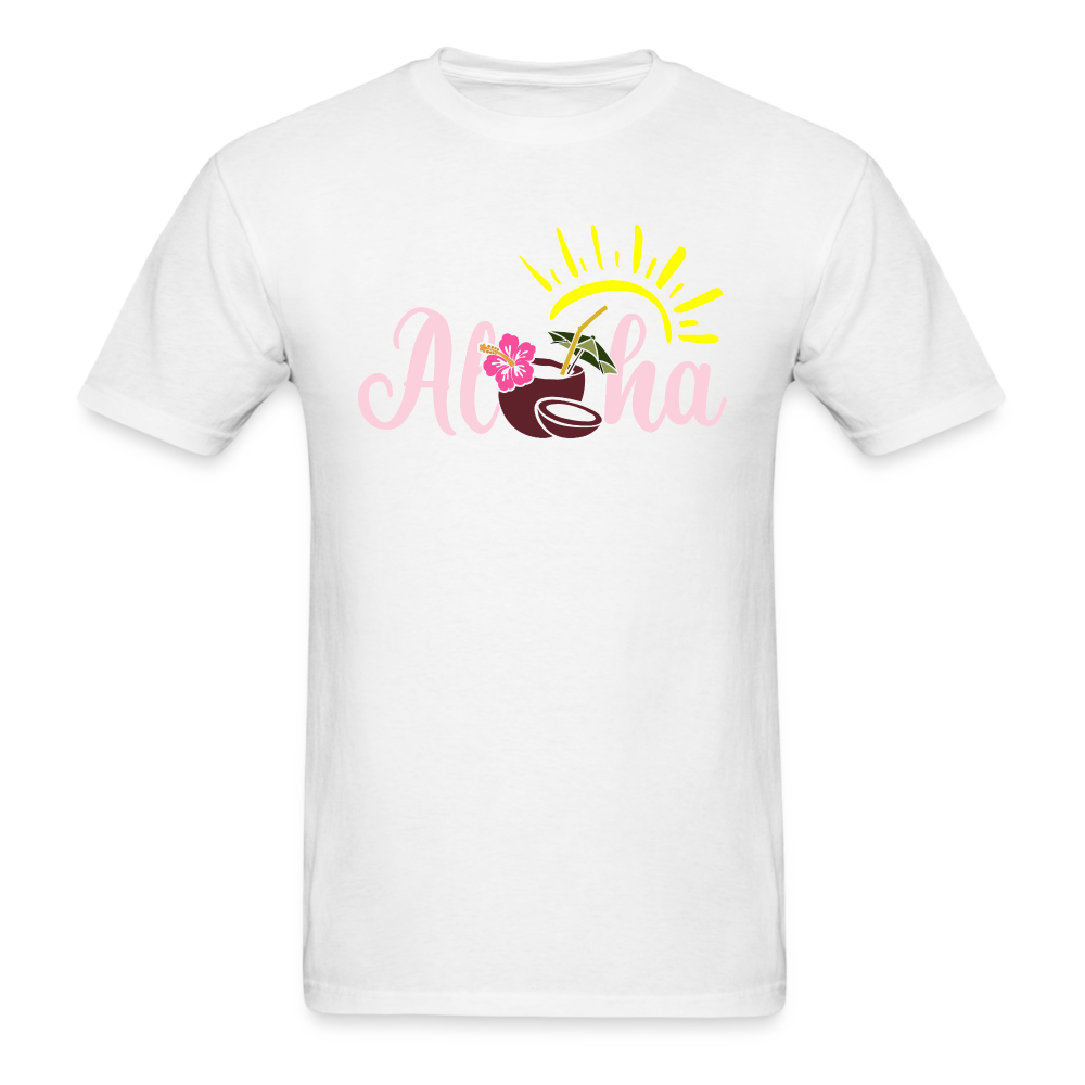 8381 1/4S Aloha Isle Aloha PREMIUM TSHIRT - white