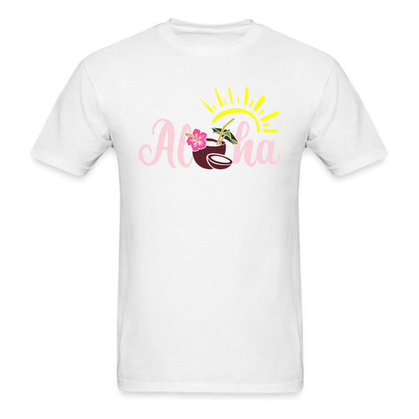 8381 1/4S Aloha Isle Aloha PREMIUM TSHIRT - white