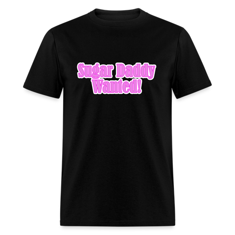 5046 1/4S Sugar Daddy Wanted PREMIUM TSHIRT - black