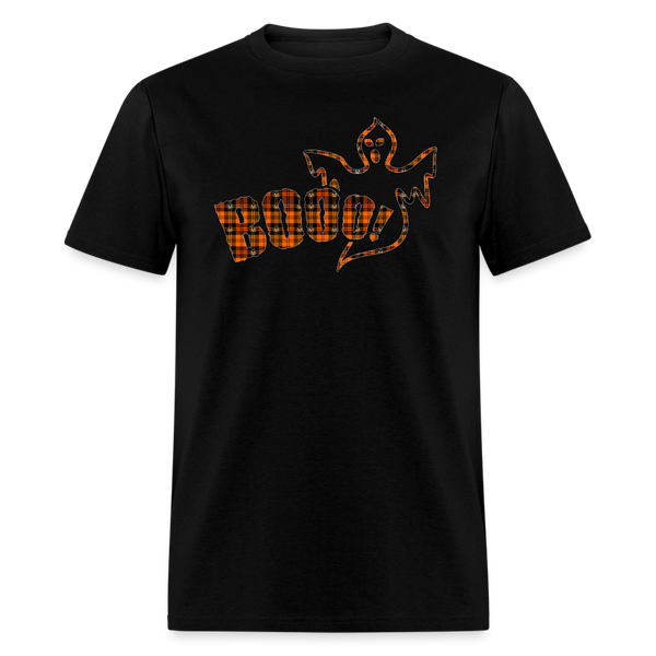 8269 1/4S Jack O Lantern Plaid Booo PREMIUM TSHIRT - black