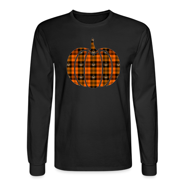 8269 4/4S Jack O Lantern Plaid Pumpkin PREMIUM TSHIRT - black