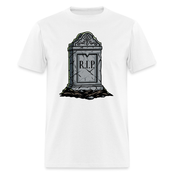 8280 1/4S R.I.P. Tombstone PREMIUM TSHIRT - white