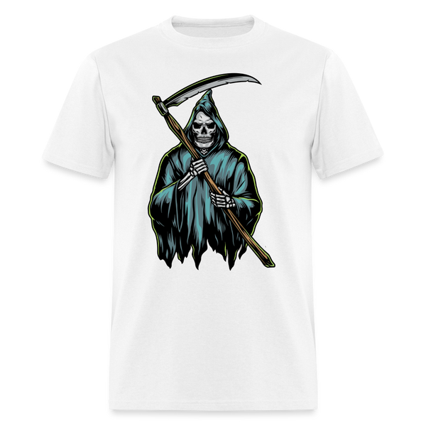 8280 1/4S R.I.P. REAPER PREMIUM TSHIRT - white