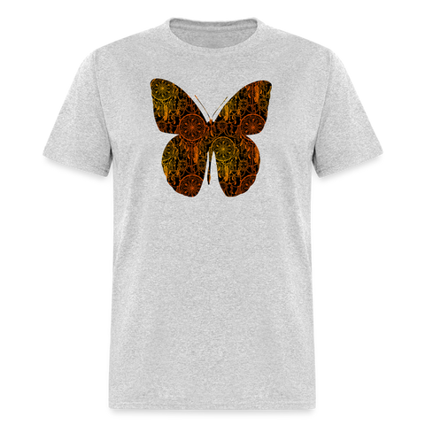 8268 1/4S Indian Summer Dreams Butterfly PREMIUM TSHIRT - heather gray