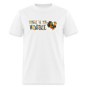 8286 1/4S Eat Drink & Be Comfy Gobble Wobble WHITE - white