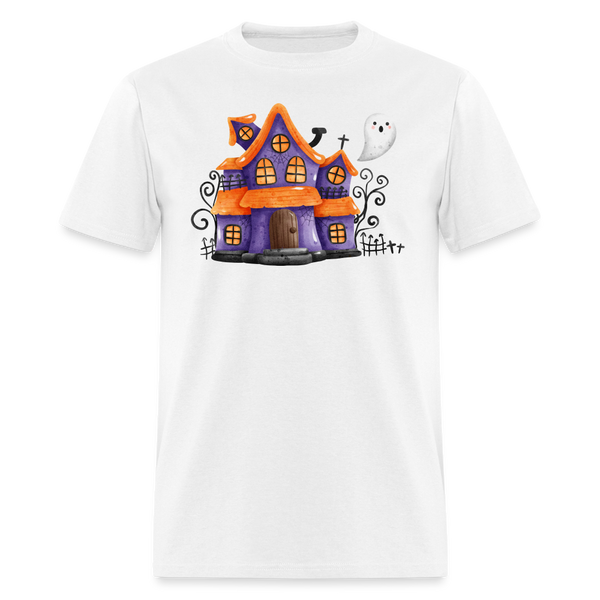 5065 1/4S Spooky House PREMIUM TSHIRT - white