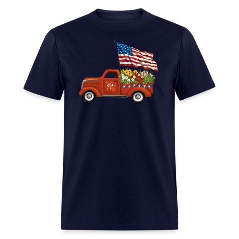 5067 1/4S USA Truck PREMIUM TSHIRT - navy