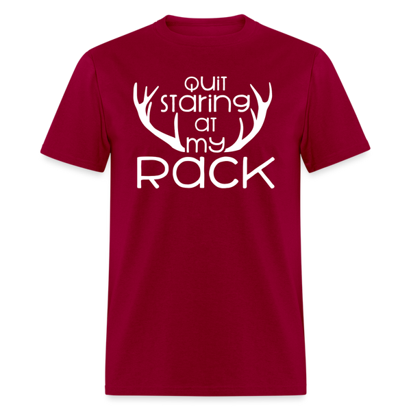 5070 1/4S Quit Staring At My Rack PREMIUM TSHIRT - dark red