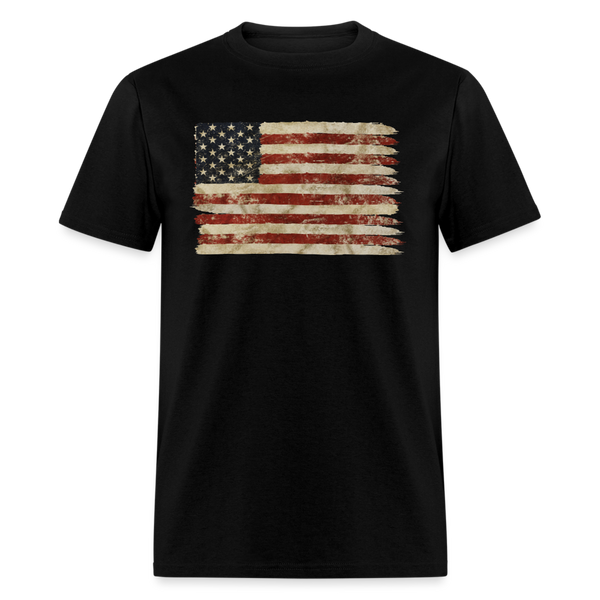 505 1/4S Distressed Flag PREMIUM TSHIRT - black