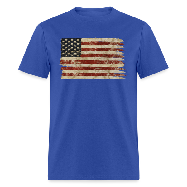 505 1/4S Distressed Flag PREMIUM TSHIRT - royal blue