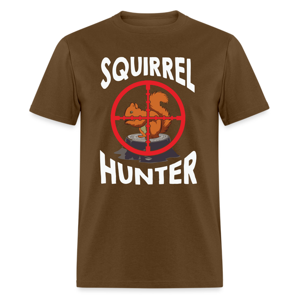 5076 1/4S Squirrel Hunter PREMIUM TSHIRT - brown