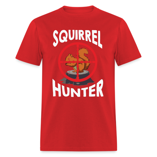 5076 1/4S Squirrel Hunter PREMIUM TSHIRT - red