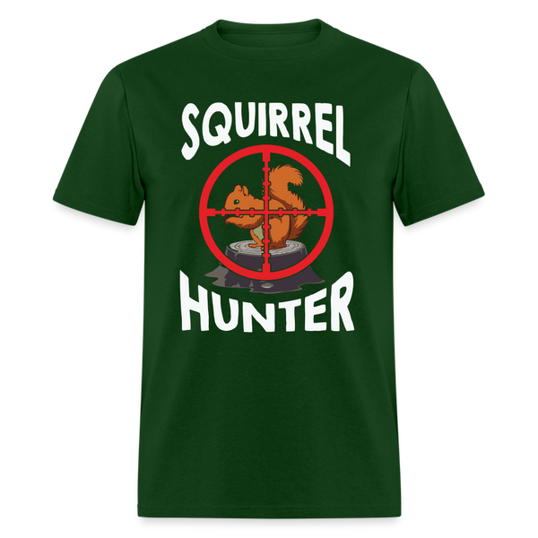 5076 1/4S Squirrel Hunter PREMIUM TSHIRT - forest green