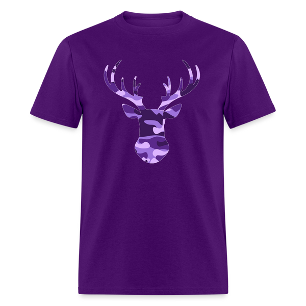 8020 1/4S Another Purple Camo Deer PREMIUM TSHIRT - purple