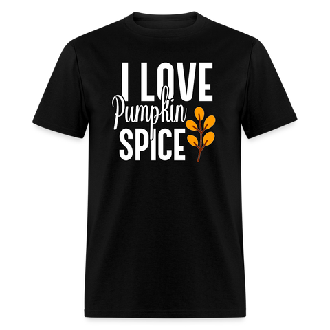 5079 1/4S I Love Pumpkin Spice PREMIUM TSHIRT - black