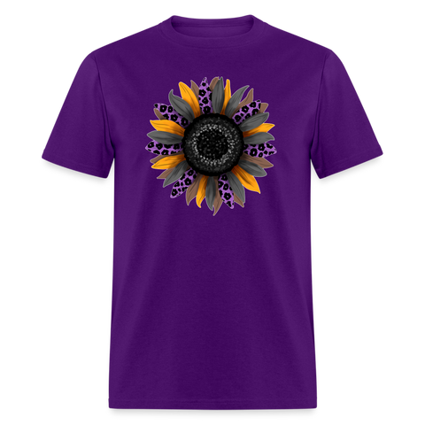 5084 1/4S Halloween Sunflower PREMIUM TSHIRT - purple