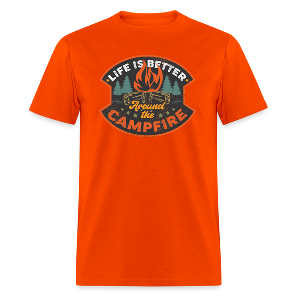 5087 1/4S Life Is Better Around The Campfire PREMIUM TSHIRT - orange