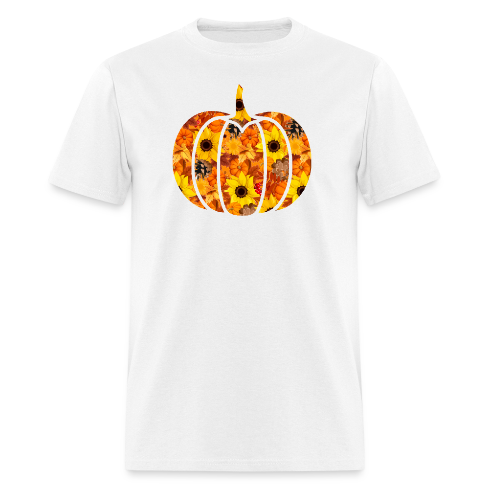 8256 1/4S DL Harvest Swag Pumpkin PREMIUM TSHIRT - white