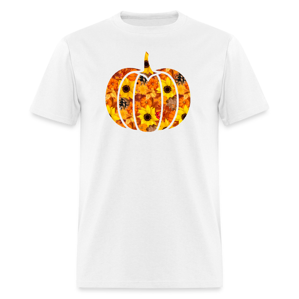 8256 1/4S DL Harvest Swag Pumpkin PREMIUM TSHIRT - white