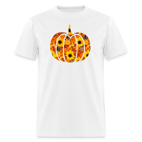 8256 1/4S DL Harvest Swag Pumpkin PREMIUM TSHIRT - white