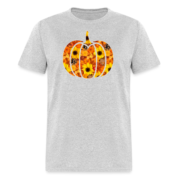 8256 1/4S DL Harvest Swag Pumpkin PREMIUM TSHIRT - heather gray