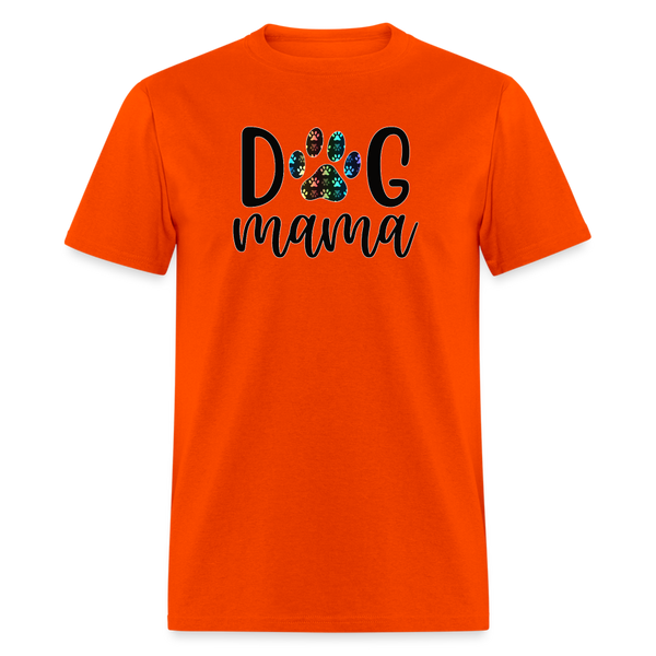 8366 1/4S Melissa's Colorful Paws Dog Mama 6 PREMIUM TSHIRT - orange