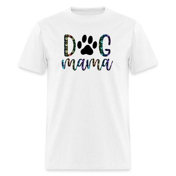 8366 1/4S Melissa's Colorful Paws Dog Mama 6B PREMIUM TSHIRT - white