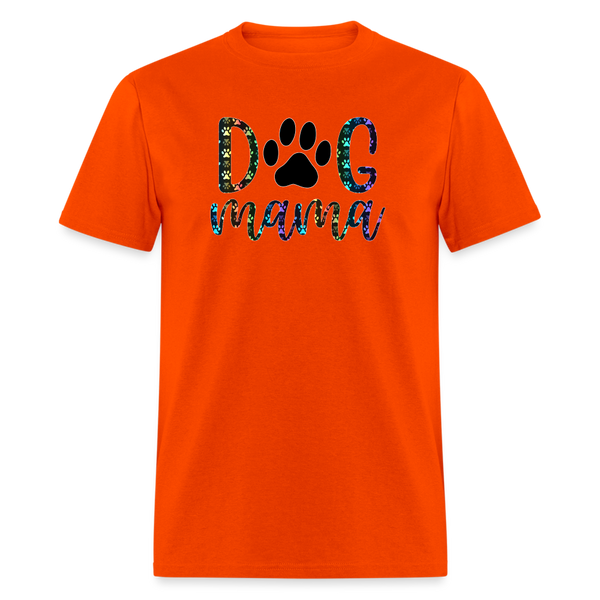 8366 1/4S Melissa's Colorful Paws Dog Mama 6B PREMIUM TSHIRT - orange