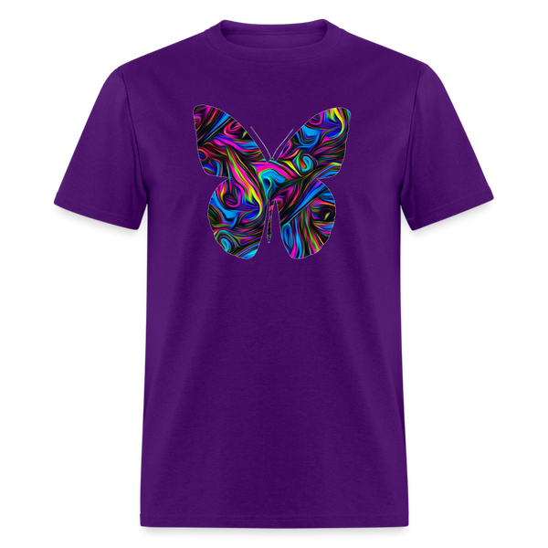8330 Kris's Tie Dye Swirl Butterfly PREMIUM TSHIRT - purple