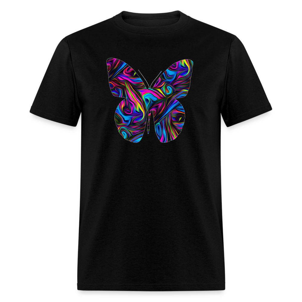 8330 Kris's Tie Dye Swirl Butterfly PREMIUM TSHIRT - black